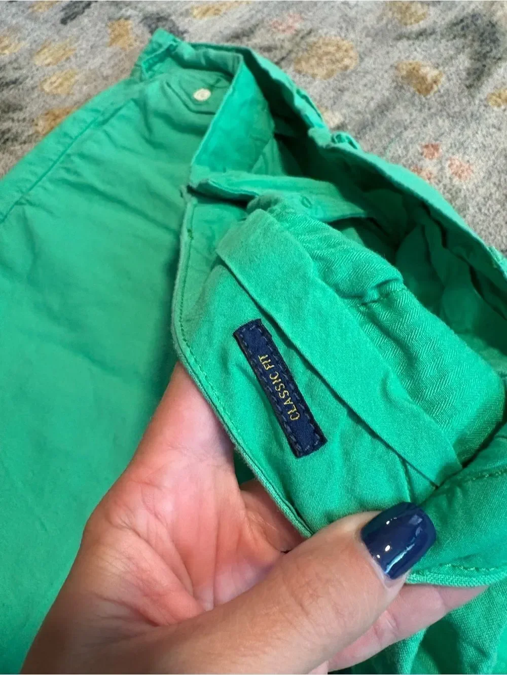 Polo Ralph Lauren Classic Fit Green Cotton Shorts Mens 46B Big & Tall